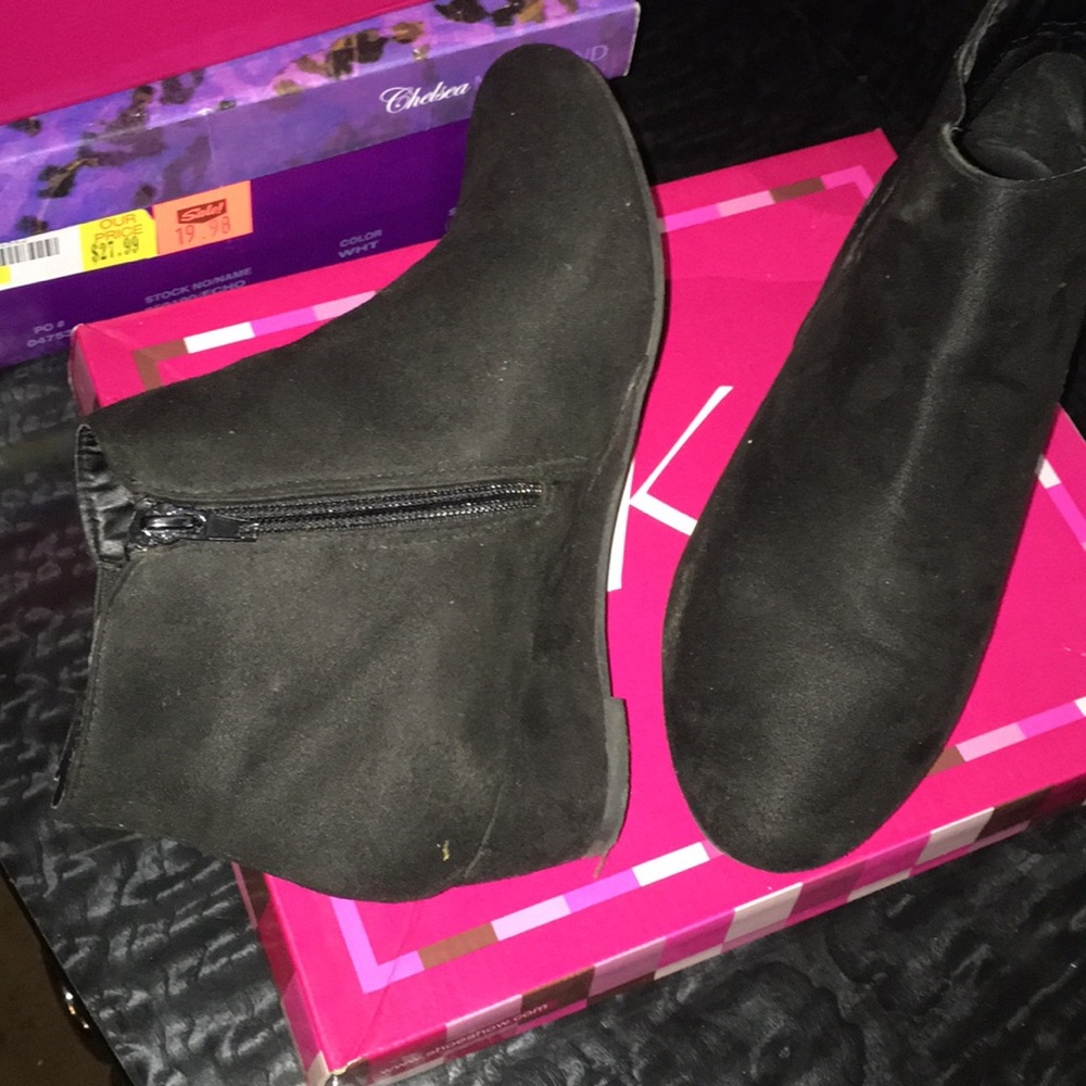 Black ankle boots